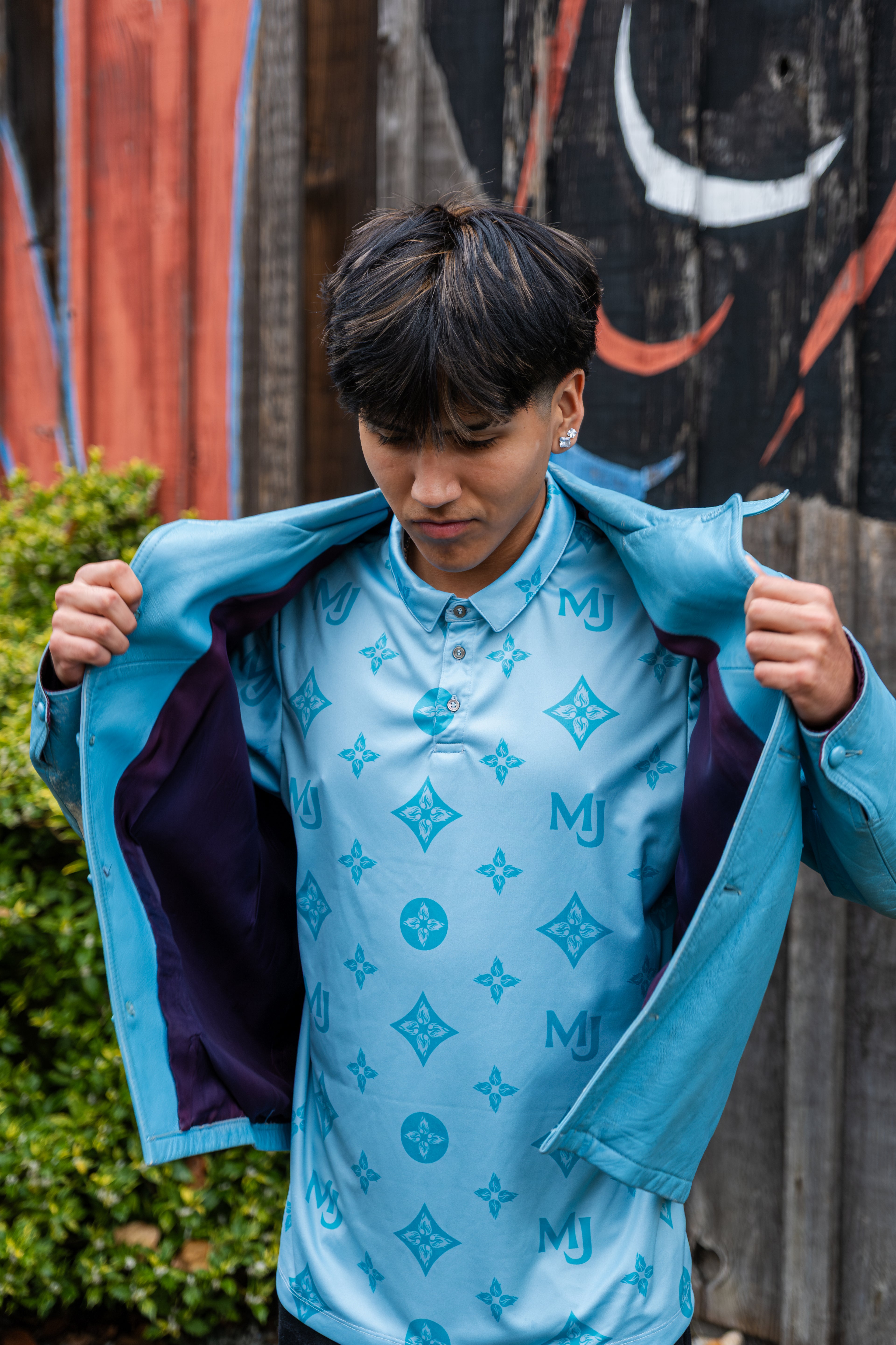 Sage Flame Polo Shirt