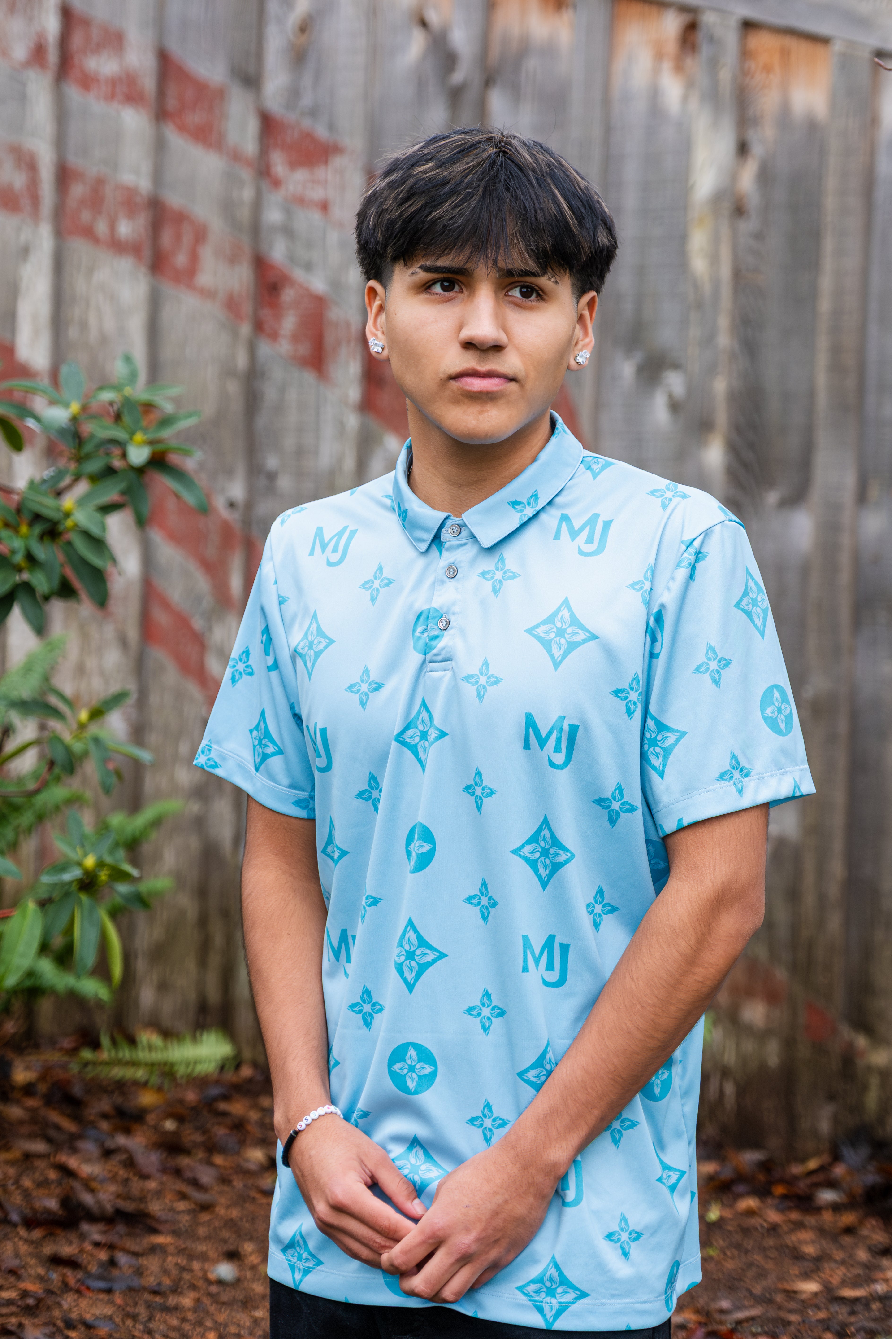 Sage Flame Polo Shirt