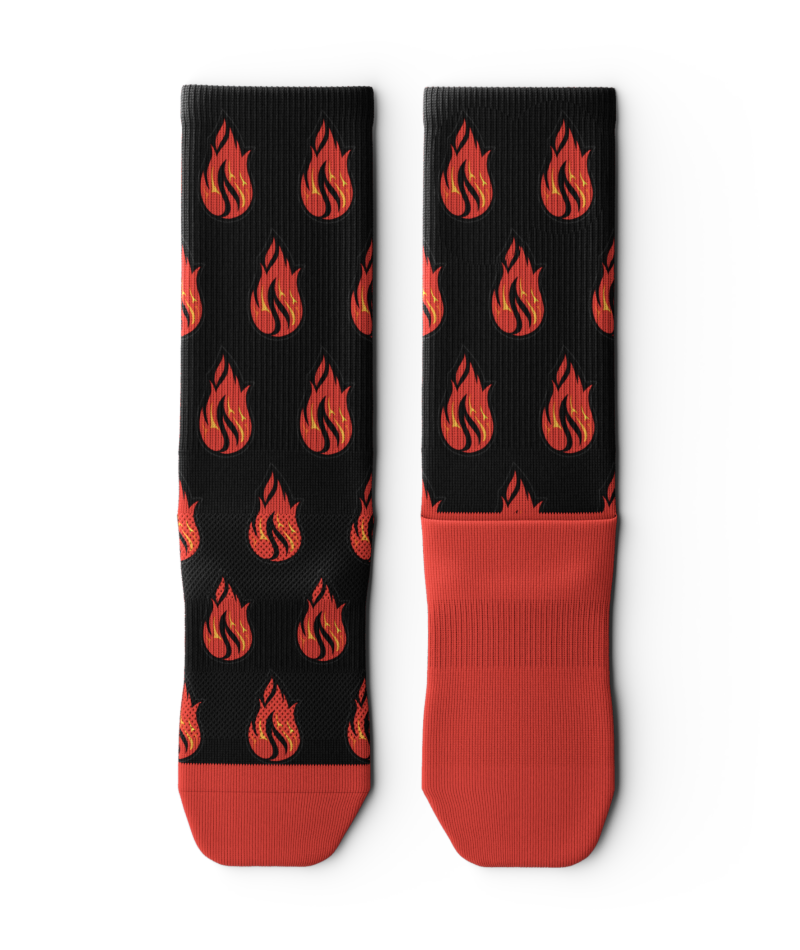 Big Fire Red Sock