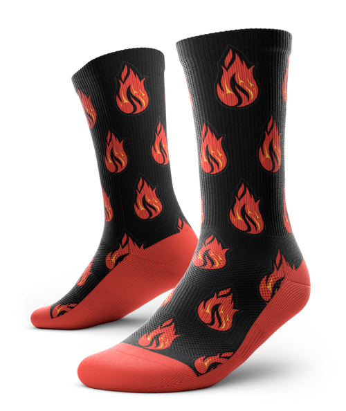Big Fire Red Sock