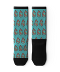Big Fire Turquoise Sock