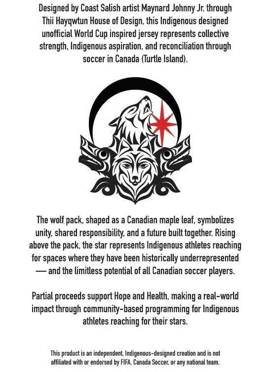 Wolfpack Jersey World Cup Inspired | Black and White