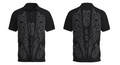 Salish Heron Black Polo