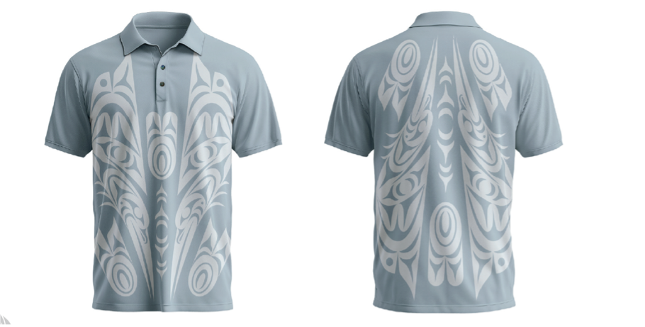 Salish Heron Grey Polo