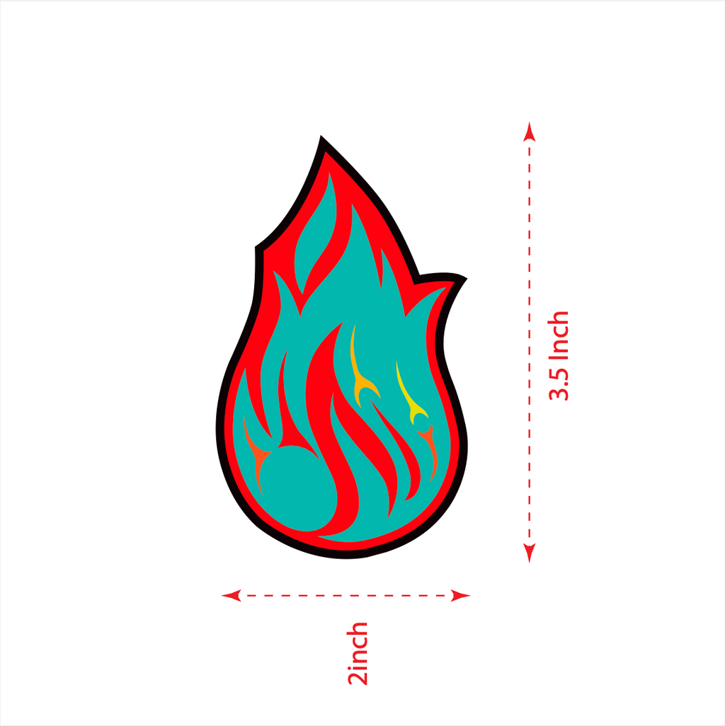 Red Flame Artwork Patch