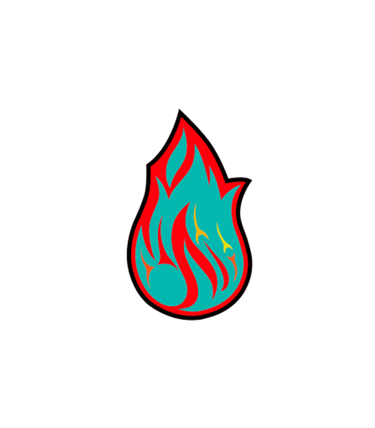 Red Flame Artwork Patch