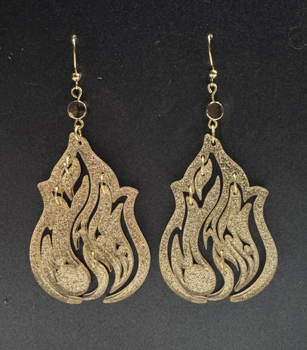 Big Fire Flame Earrings