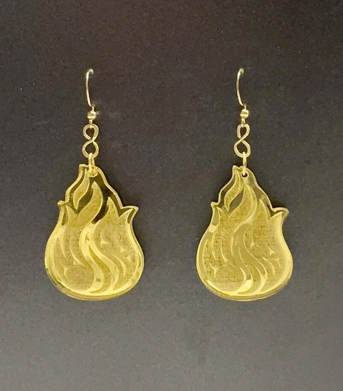 Big Fire Flame Earrings
